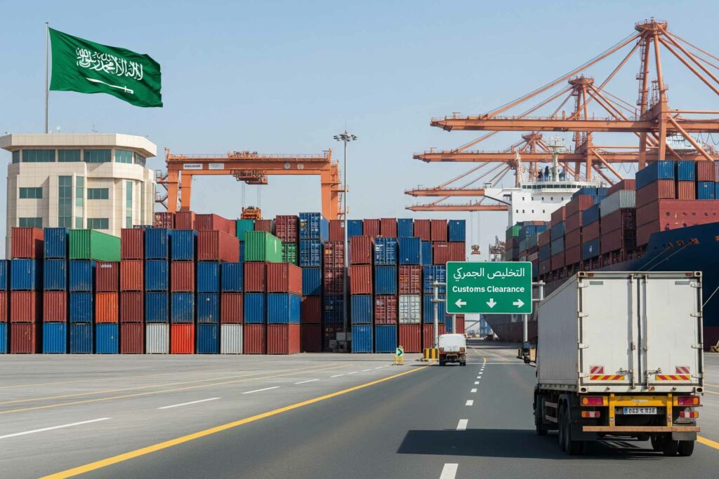 التخليص الجمركي من جبل علي إلى السعودية